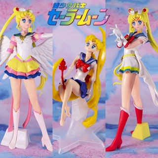 ฟิกเกอร์ PVC รูป Super Sailor Moon Tsukino Usagi ขนาด 24 ซม. ของเล่นสําหรับเด็ก