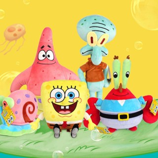 ของเล่นตุ๊กตา SpongeBob Patrick Star Squidward แบบนิ่ม ขนาด 40 ซม.