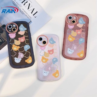 เคสซิลิโคนนิ่ม ลายการ์ตูนหมี สีสันสดใส สําหรับ Redmi Note 11S 11 Pro Redmi 10C 10A 9C 9T 9A Note 10 5G Note 10S Note 9 Note8 Note 8 Pro Note7 Poco M3 X3 Pro NFC