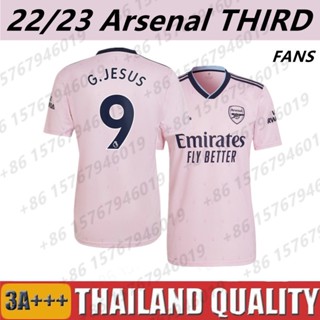 เสื้อกีฬาแขนสั้น ลายทีมชาติฟุตบอล Arsenal third 22 23 Fans ชุดเหย้า สําหรับผู้ชาย