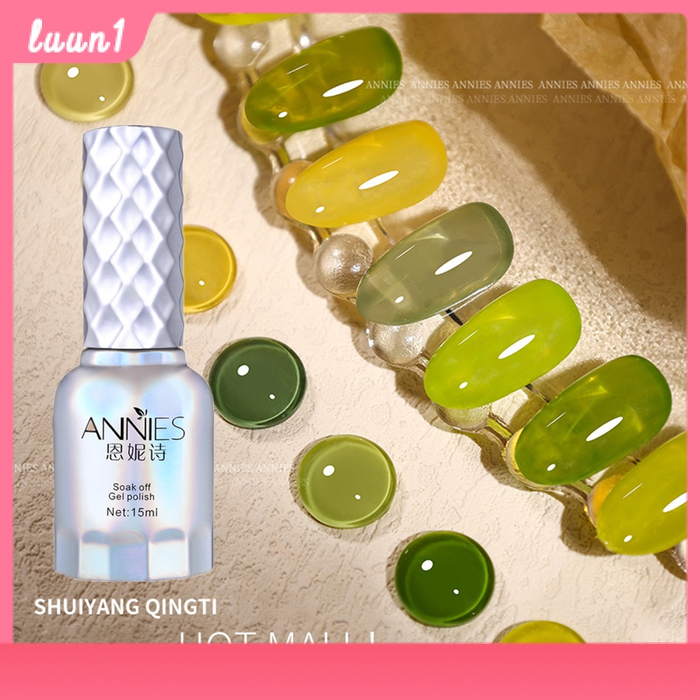 Annies สีเจล โทนสีเขียว สวยๆ ยาทาเล็บ สต๊อคแน่นๆ กทม ยาทาเล็บสีเขียว15สี สีเจล สีทาเล็บ สีทาเล็บ สีเ