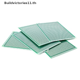 Buildvictories11 บอร์ดวงจร PCB สองด้าน 8x12 ซม. DIY TH