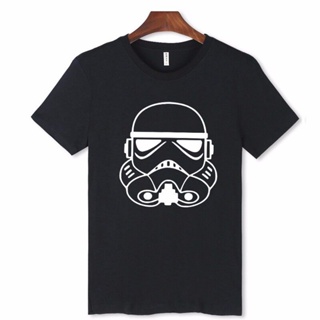 เสื้อยืดแขนสั้นเสื้อยืดท็อปส์ผ้าฝ้ายแขนสั้นฮิปฮอปผู้ชายพิมพ์ Star Wars Plus Size XXS-4XLS-5XLS-5XL