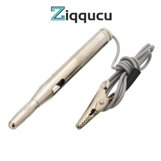 Ziqqucu ปากกาทดสอบแรงดันไฟฟ้า โวลต์มิเตอร์ ดิจิทัล LED DC6-24V สําหรับรถยนต์