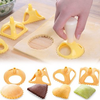 4pcs/set Dumpling Mould Dough Press Cutter Cookie Biscuit Molds DIY Ravioli Fruits Pie Pastry Mold Kitchen Baking Tool