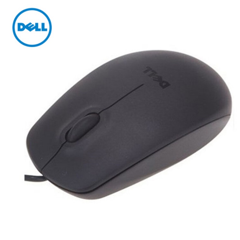 Dell MS111 เมาส์ออปติคอลเล่นเกม USB 3 ปุ่มกด สําหรับสํานักงาน
