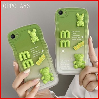 เคส OPPO A83 ค่อยๆเปลี่ยน การ์ตูน น่ารัก สีเขียว และสีม่วง tpu เคสโทรศัพท์มือถือ สําหรับ OPPO A83 BB