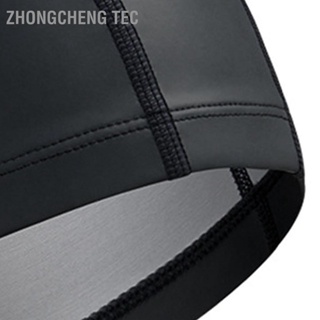 Zhongcheng Tec หมวกว่ายน้ำนุ่มสบายกันน้ำยืดหยุ่นสูง Universal PU หมวกอาบน้ำสำหรับผู้ใหญ่