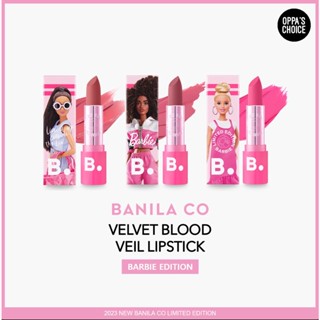 [ใหม่/จํากัด] Banila CO VELVET BLOOD VEIL LIPSTICK BARBIE EDITION 2023