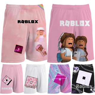 เครื่องแต่งกาย กางเกงขาสั้น พิมพ์ลายเกม ROBLOX 3 มิติ สําหรับเด็กผู้หญิง