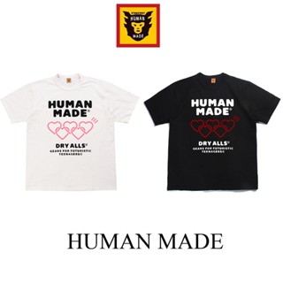 เสื้อยืดแขนสั้น ผ้าฝ้าย ทรงหลวม พิมพ์ลาย HUMAN MADE LOVE FIVE RINGS CONNECTED COTTON NIGO CREWNECK สําหรับผู้ชาย