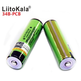 ถ่านชาร์จ 18650ฺB 3400mAh  3.7V แบบมีวงจรท้าย รับประกันสินค้าโดย Liitokata ถ่าน