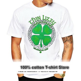 Men T Shirt Lizzy Four Leaf Clover Black Funny Tshirt Novelty Tshirt_03