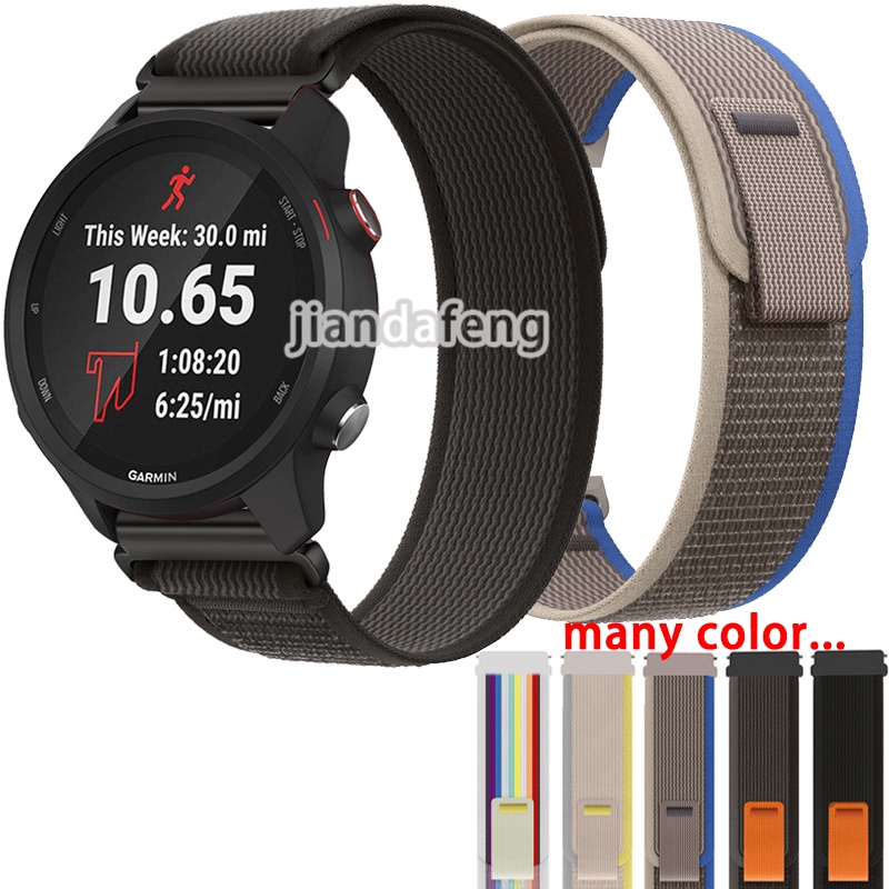 สายนาฬิกาข้อมือไนล่อน สําหรับ Garmin Forerunner 245 Music 55 645 ราคา ถูกที่สุด ดีลบีเคเค