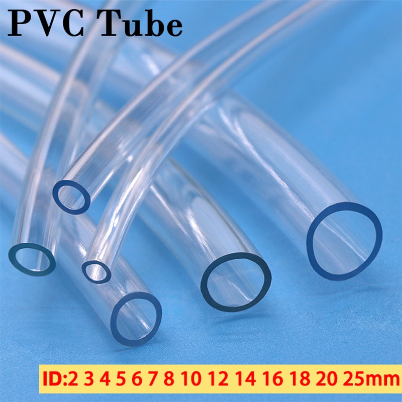 ท่อปั๊มน้ําพลาสติก PVC ใส เส้นผ่าศูนย์กลาง 2 3 4 5 6 8 10 12 14 16 18 20 25 มม. คุณภาพสูง