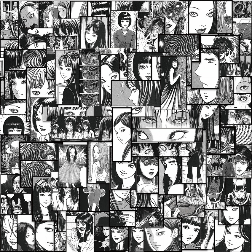 100Pcs/Set ❉ Junji Ito . Tomie - Classical Black & White Series A Stickers ❉ DIY Waterproof Fashion Doodle Decals Stickers