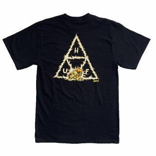 [พร้อมส่ง] เสื้อยืดแขนสั้น ผ้าฝ้าย ทรงหลวม พิมพ์ลาย HUF สร้างสรรค์ สําหรับผู้ชาย และผู้หญิง