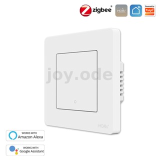 MoesHouse Tuya Smart Zigbe3.0 Push Button Switch 1Gang Remote Smart Life APP Control Timing Function Voice Control