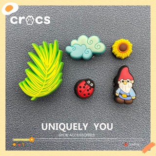 Crocs jibbitz อุปกรณ์เสริมหัวเข็มขัด รูปดอกไม้ สําหรับตกแต่งรองเท้า DIY