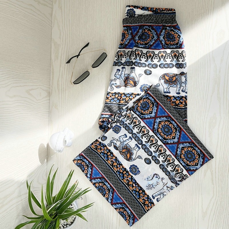 ถูกสุดๆ กางเกงลายช้าง ผ้านิ่ม ราคาถูก คุณภาพดี ลายสวย ใส่สบายงานฟรีไซส์ พร้อมส่งในไทย #TH - รูปที่ 4