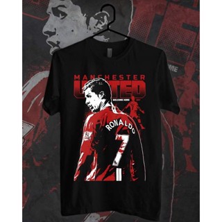 เสื้อยืดพิมพ์ลายเสื้อยืดผ้าฝ้าย Cristiano Ronaldo t-shirt