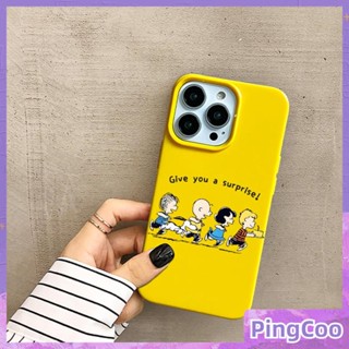 PingCoo - Candy Case For iPhone 14 13 12 11 Plus Pro Max XR TPU Soft Glossy Yellow Case Cute Cartoon Camera Protection Shockproof Back Cover