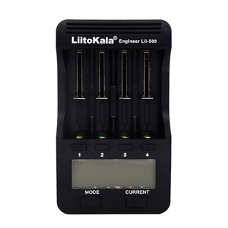 เครื่องชาร์จถ่าน LiitoKala Lii-500 ชาร์จได้ 4 ก้อน รองรับ 26650，21700，20700, 18650, 18490, 18350 AA AAA - Battery Charge