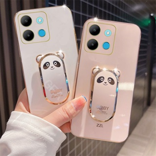  ใหม่ เคสโทรศัพท์มือถือแฟชั่น ชุบนิ่ม กันเลนส์กล้อง ลายหมีน่ารัก สําหรับ INFINIX NOTE 30 VIP NOTE30 5G 4G 2023 INFINIX Note30VIP