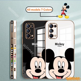 เคส OPPO Reno 5 4 3 2 2F ป้องกันโทรศัพท์มือถือ แบบนิ่ม ลายมิกกี้ เมาส์ สําหรับ 31AMQ