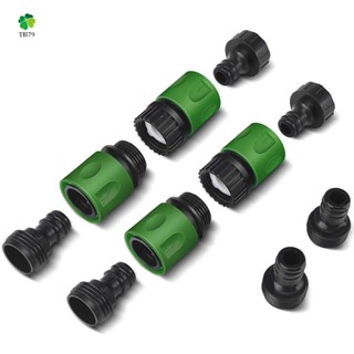 Garden Quick Connect Release Water Hose Fittings Plastic Connectors, Male &amp; Female 3/4 Inch GHT 10Pcs