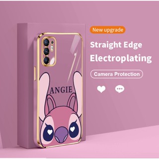 เคสโทรศัพท์มือถือ ซิลิโคน ลายนางฟ้า Stitch สําหรับ OPPO Reno6 Reno6 Pro Plus 5G 4G Reno6 Z