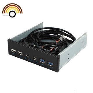 5.25 Inch Desktop Pc Case Internal Front Panel Usb Hub 2 Ports Usb 3.0 And 2 Ports Usb 2.0 With Hd Audio Port 20 Pin Connector