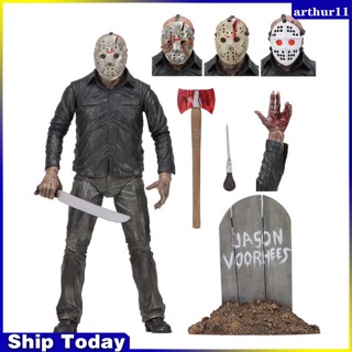 ฟิกเกอร์ Arthur Black Friday The 13 Jason Deluxe Edition 1980 Version ของเล่นสําหรับเด็ก