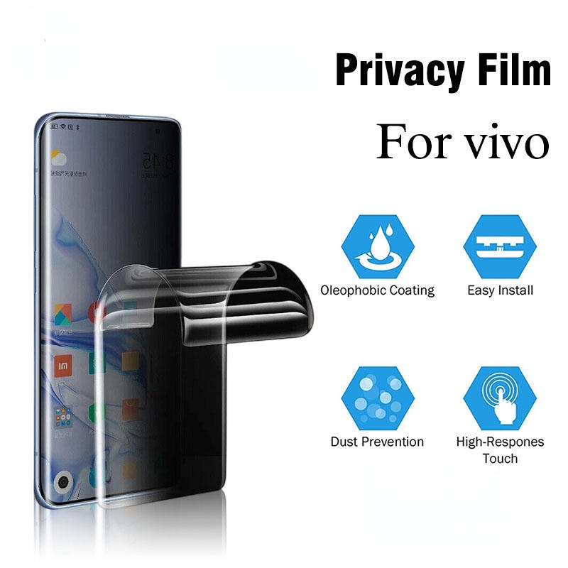 สําหรับ Vivo Z6 T1 5G V17 Pro Neo Z1 Lite Z5x Anti-Spy ความเป็นส่วนตัว Soft Hydrogel ฟิล์มป้องกันหน้