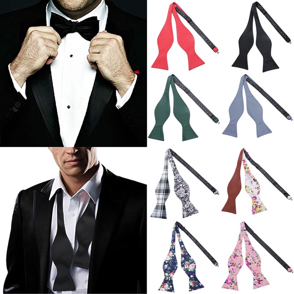 Zonfaz Mens สีทึบ Bow Ties อย ่ างเป ็ นทางการ Self-ผูก Bow Ties Tuxedo งานแต ่ งงานดอกไม ้ Bowties