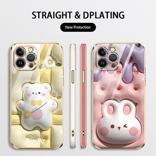 เคสโทรศัพท์มือถือ ลายสัตว์ และพืชน่ารัก 3D พร้อมสายคล้อง สําหรับ iPhone 13 Pro Max 14 Pro Max 14 Plus