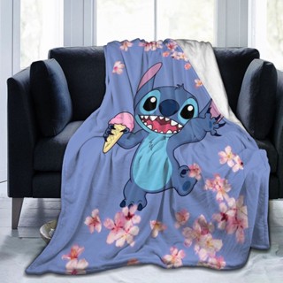 【พร้อมส่ง】ผ้าห่มสักหลาดนุ่ม อบอุ่น ลายดิสนีย์ Stitch น่ารัก ใส่สบาย สําหรับโซฟา ห้องนอน ห้องนั่งเล่น เหมาะกับเด็ก และผู้ใหญ่