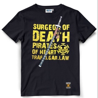 เสื้อยืดแขนสั้นเสื้อยืดวันพีช One Piece 506-BK สีดำS-5XL