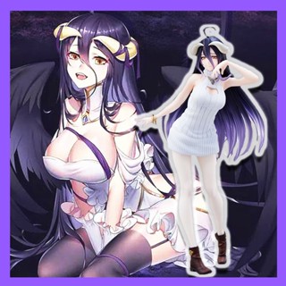 ชุดเดรสกันหนาว ลายอนิเมะ Overlord Albedo ขนาด 21 ซม. โมเดลฟิกเกอร์ PVC รูปปั้นตุ๊กตา ของเล่นสําหรับเด็ก