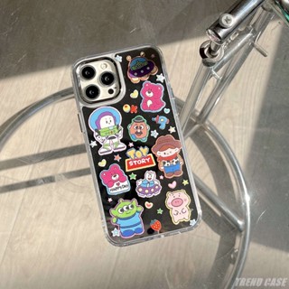 เคสโทรศัพท์มือถือกระจก กันกระแทก ลายการ์ตูน Toy Story สําหรับ iPhone 14 13 12 11 14Pro 13 Pro Max