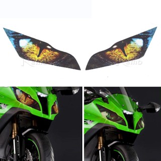 สติกเกอร์ติดไฟหน้ารถจักรยานยนต์ 3D สําหรับ kawasaki ZX10R ZX-10R 2011-2015 2014 2013