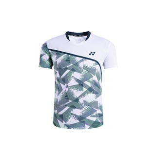 Yonex มาใหม่ เสื้อแบดมินตัน ระบายอากาศ แบบแห้งเร็ว ลายทาง สําหรับผู้ชาย และผู้หญิง 2023