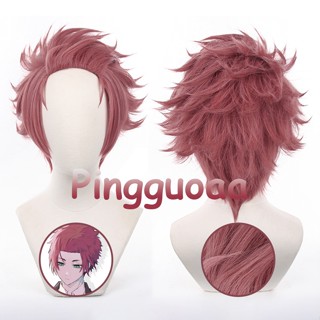 Anime Blue Lock Itoshi Sae Cosplay Wig 32cm Pink Short Hair Halloween Role Play Heat Resistant Anime Headwear