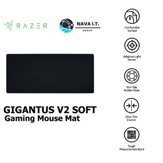 COINSคืน15%⚡FB9JMZV6⚡ RAZER GIGANTUS V2 SOFT 3XL GAMING MOUSE MAT MEDIUM รับประกัน 1ปี