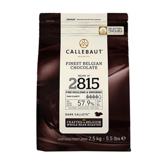 Callebaut Dark Couverture Chocolate 57.9 % ช็อกโกแลตแท้ ขนาด 400g / 2.5 Kg