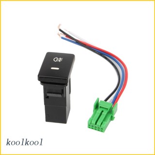 Koolool 12V Front Fog light Push Switch Button 4 Wire Fit For Toyota-Camry for Corolla P