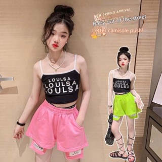 กางเกงขาสั้นลําลอง แฟชั่นฤดูร้อน สีแคนดี้ สําหรับเด็กผู้หญิง