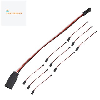 10Pcs 150mm Servo Extension Lead Wire JR Cable 3Pin Male to Female for RC Car