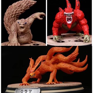 ((พร้อมส่ง) แตรหางจิ้งจอก Naruto GK Naruto Nine-Tailed Demon Fox Tailed Beast Nine Horns One-Tailed Shouhe Four-Tailed Pine Goku St