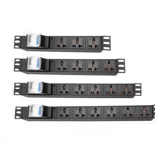 Pdu ซ็อกเก็ตสวิตช์ไฟฟ้า 16A 4000W 32A 8000W ติดตั้งเซิร์ฟเวอร์ไร้สาย